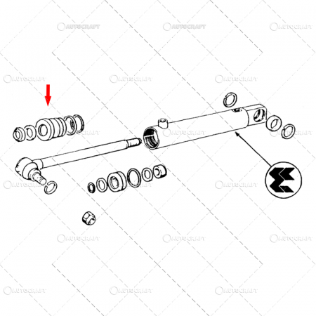 KIT REPARATIE CILINDRU DIRECTIE FIAT - TIJA 25MM [1]
