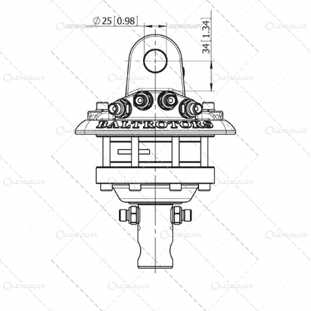 DISPOZITIV BRAT DE RIDICARE FORESTIER ROTATIV TIP GRAIFER [3]