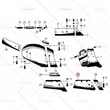 BRAZDAR REVERSIBIL PENTRU PLUG NIEMEYER STANGA [2]