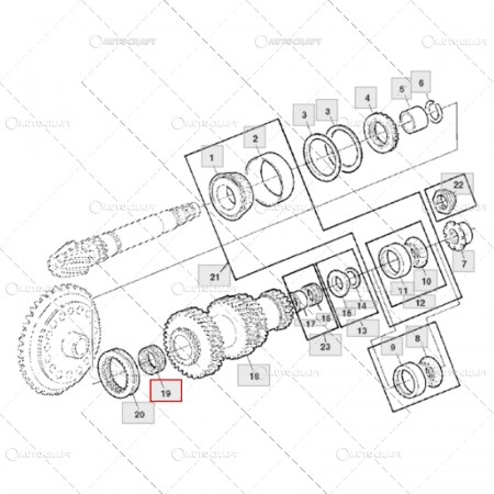 Piese tractor - RULMENT GRUP CONIC JOHN DEERE