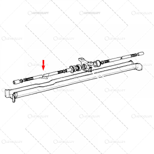 Ax balansier, bolt - AX CARDAN FATA FIAT L=750 MM