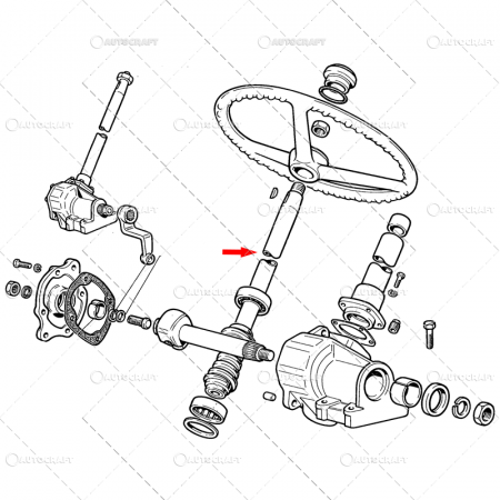 Caseta directie - AX CASETA DIRECTIE FIAT Ø 26 MM - L 640 MM