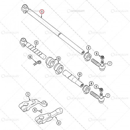 BARA DIRECTIE ASAMBLATA CASE IH L 1185/1235 MM [1]