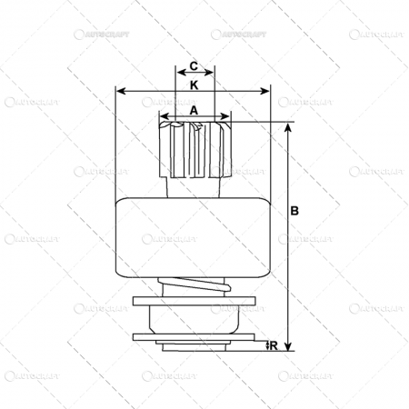 BENDIX ELECTROMOTOR 24V FIAT DINTI 9, NUTURI 3 [1]