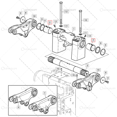 BUCSA AX RIDICARE HIDRAULICA JOHN DEERE Ø 65.40 X 68.3 MM [1]