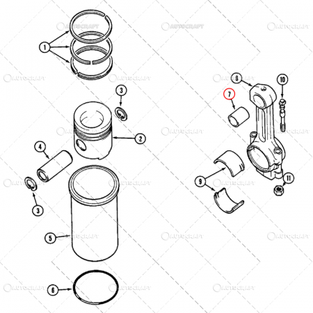 Bucsi biela - BUCSA BIELA CASE IH