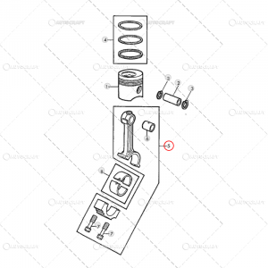 BUCSA BIELA JOHN DEERE Ø 34.8 X 38.2 X 39.8 MM [1]