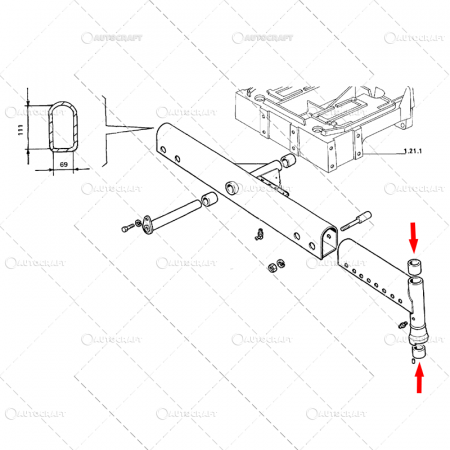 Piese tractor - BUCSA FUZETA FIAT Ø 38 X 42 X 40 MM