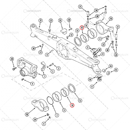 BUCSA PUNTE FATA NEW HOLLAND, CASE IH [1]