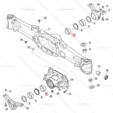 BUCSA SUPORT PUNTE FATA JOHN DEERE Ø100 X 110 X 28 MM [1]