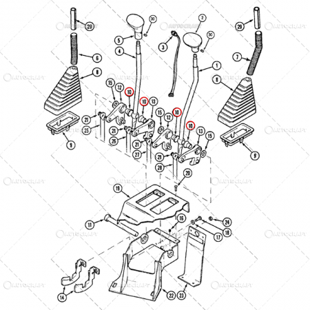 Case IH - BUCSA TIJA MANETA SCHIMBATOR TRANSMISIE CASE IH