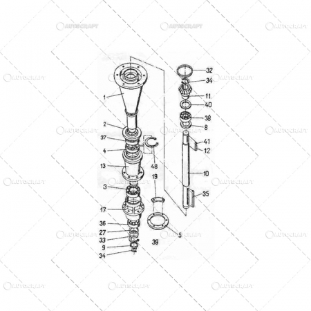 BUTUC ASAMBLAT COASA ROTATIVA 1.35 1.65 1.85 [3]