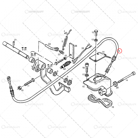 CABLU AMBREIAJ DEUTZ L - 675 MM [1]