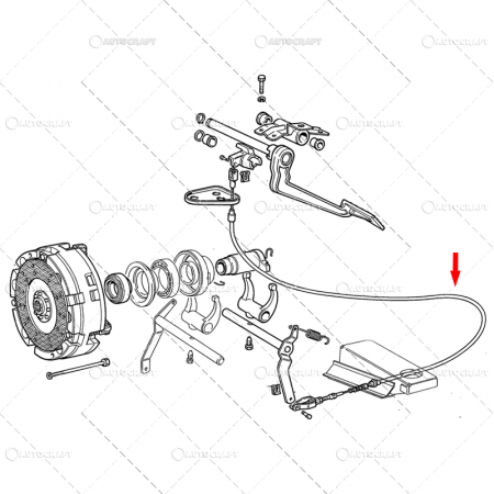 CABLU AMBREIAJ FIAT L=1200 [2]