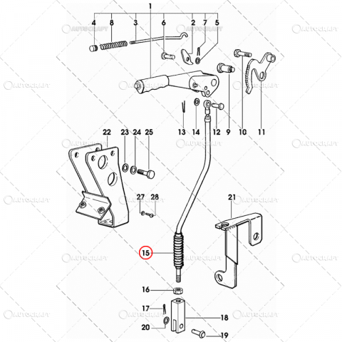 CABLU FRANA DE MANA LAMBORGHINI, SAME, HURLIMANN, DEUTZ L=560 MM [1]