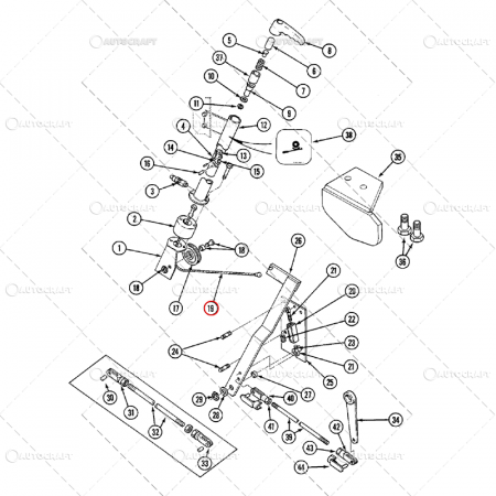 CABLU FRANA DE MANA CASE IH, INTERNATIONAL L=1010 [1]