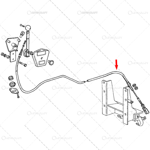 CABLU RIDICARE HIDRAULICA FIAT 1848 mm [1]