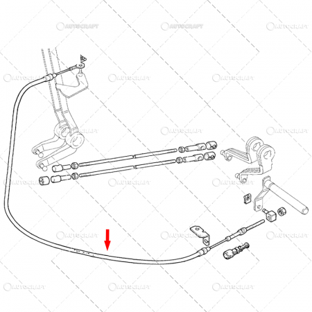 CABLU RIDICARE HIDRAULICA FIAT,  NEW HOLLAND, CASE IH, FORD 2450 mm [1]