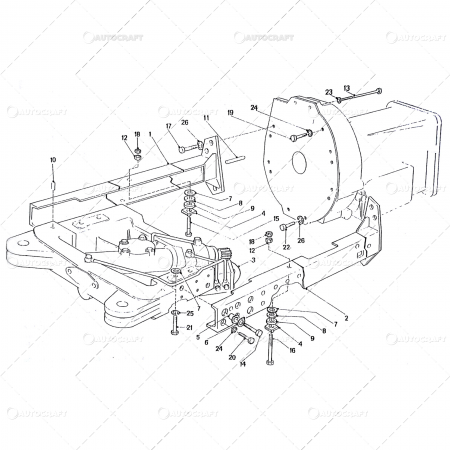 Piese tractor - CADRUL SASIULUI TRACTOR U650