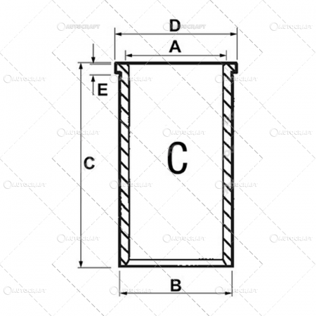 CAMASA MOTOR F MASSEY FERGUSON Ø 100.40 X 104.17 MM - L 226 MM [1]