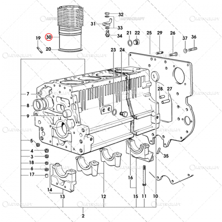 CAMASA MOTOR F SAME Ø 105 X 113 MM - L 194.5 MM [2]