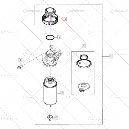 Filtru de combustibil - CAPAC FILTRU COMBUSTIBIL JOHN DEERE