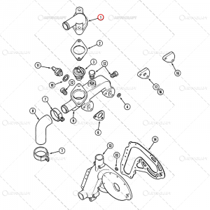 CARCASA CORP TERMOSTAT CASE IH [2]