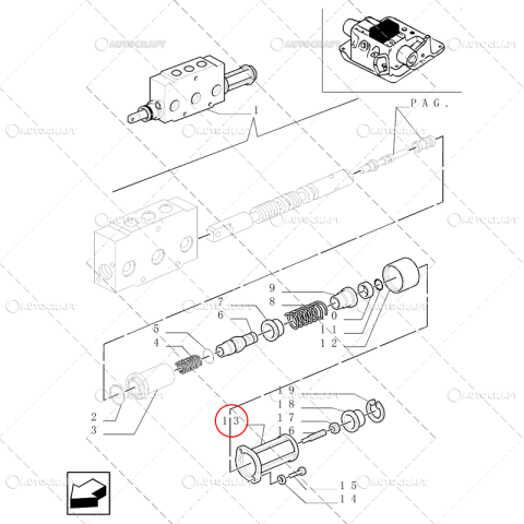 CARCASA SUPAPA DISTRIBUITOR HIDRAULIC MONOBLOC NEW HOLLAND, FIAT [2]