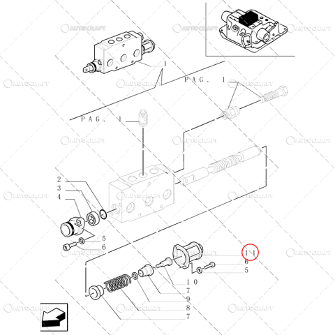 CARCASA SUPAPA DISTRIBUITOR HIDRAULIC MONOBLOC NEW HOLLAND, FIAT [2]