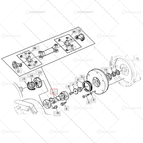 CARDAN TRANSMISIE POWRQUAD L=160 MM JOHN DEERE [1]