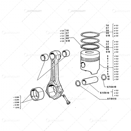 Piese tractor - CATALOG BIELA SI PISTON FIAT 780 - 780 DT