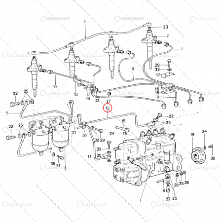 Piese tractor - CONDUCTA ALIMENTARE FILTRU-POMPA TRACTOR U650