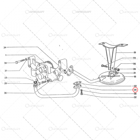 Piese tractor - CONDUCTA LEGATURA POMPA ULEI U650