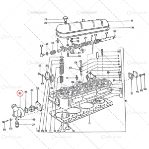 Piese tractor - CORP TERMOSTAT TRACTOR UTB U650 110.02.118, 103.02.158