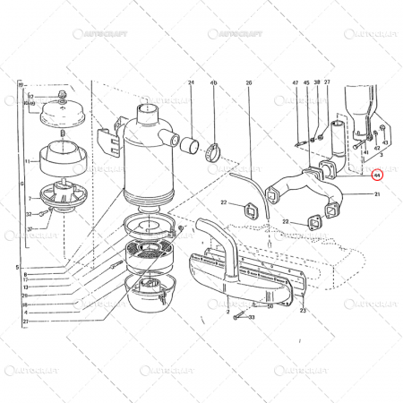 Motoare si componente - COT TOBA ESAPAMENT TRACTOR UTB U650 110.05.155