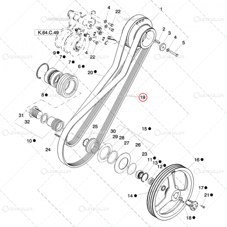 Case IH - CUREA TOCATOR COMBINA CASE IH, NEW HOLLAND