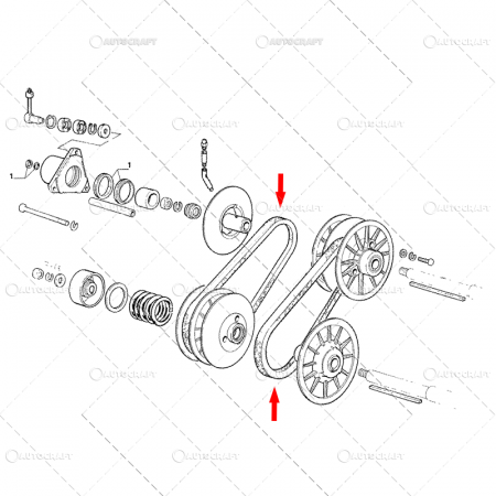 Massey Ferguson - 45X2100 LI CUREA VARIATOR COMBINA LAVERDA, NEW HOLLAND, MASSEY FERGUSON