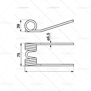 DEGET PICK-UP PRESA BALOTI KRONE 160x75mm [3]