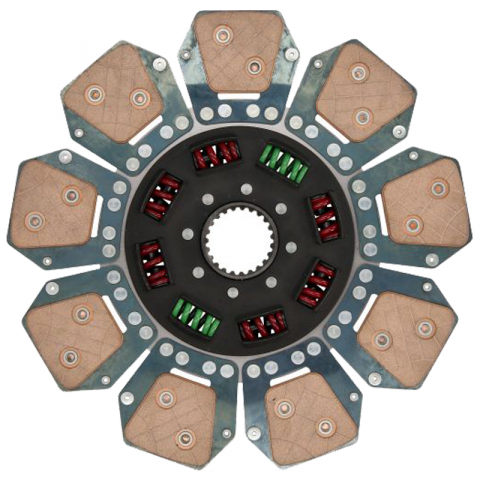 DISC AMBREIAJ MASSEY FERGUSON, LANDINI, DEUTZ, LAMBORGHINI Ø 330 - 44 X 48 - 23 / 8 PADELE [1]