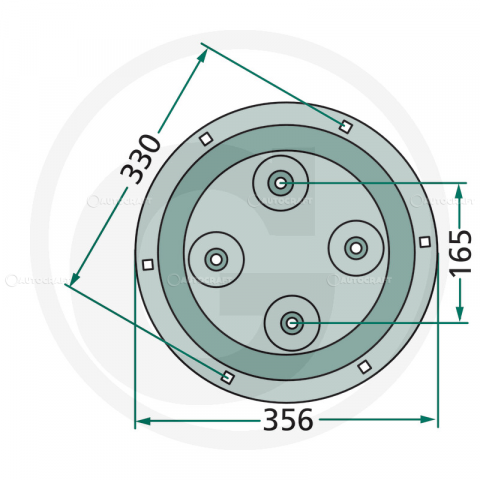 DISC COSITOARE FELLA 356 MM KM265, KM270, KM295, KM300, KM310 [1]