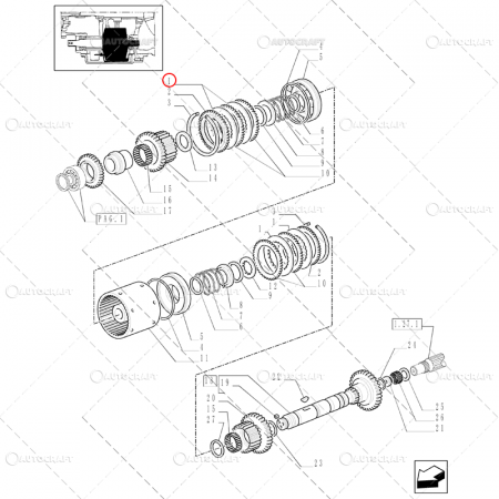 DISC FRICTIUNE HI-LO SINCRON NEW HOLLAND, CASE IH, STEYR [1]