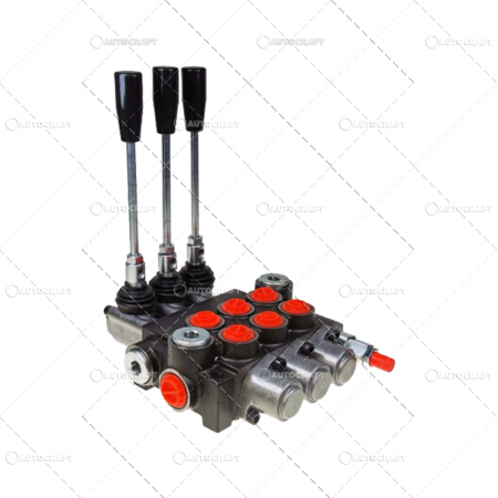 DISTRIBUITOR HIDRAULIC CU 3 MANETE 300 BAR 40L PE MIN [2]
