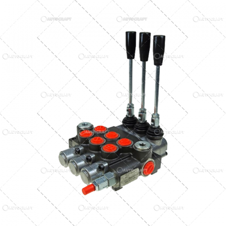 40L, simple - DISTRIBUITOR HIDRAULIC CU 3 MANETE 300 BAR 40L PE MIN