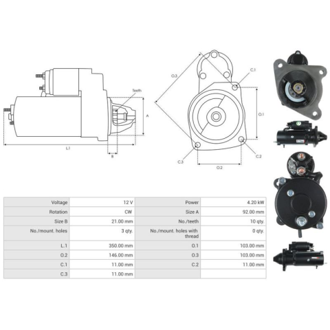 ELECTROMOTOR CASE IH, DAVID BROWN, FIAT, FORD, NEW HOLLAND [4]