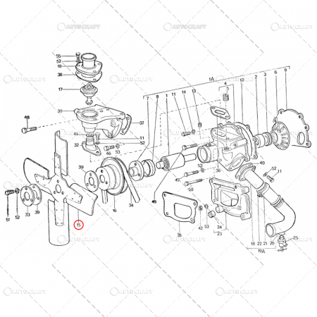 Piese tractor - PALETA ELICE PLASTIC VENTILATOR TRACTOR U445 115.11.016