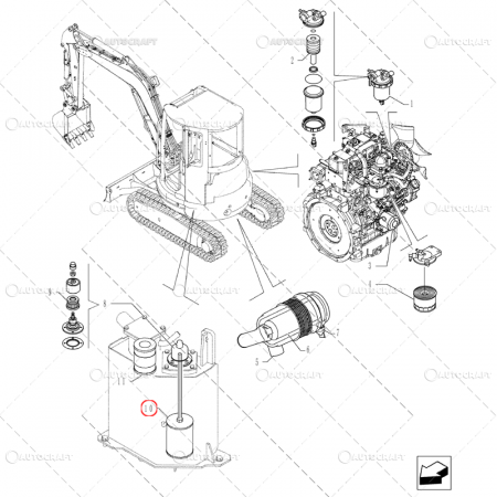 FILTRU HIDRAULIC EXCAVATOR NEW HOLLAND, CASE IH, FIAT KOBELCO [2]