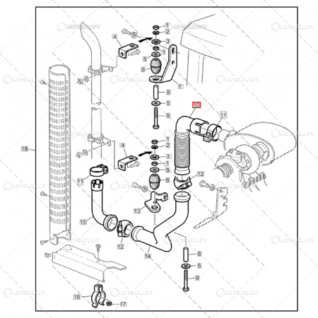FLEXIBIL COT EVACUARE TOBA ESAPAMENT JOHN DEERE [1]