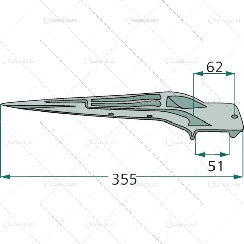 FURCA ALIMENTARE FEEDER 350mm PRESA NEW HOLLAND [1]