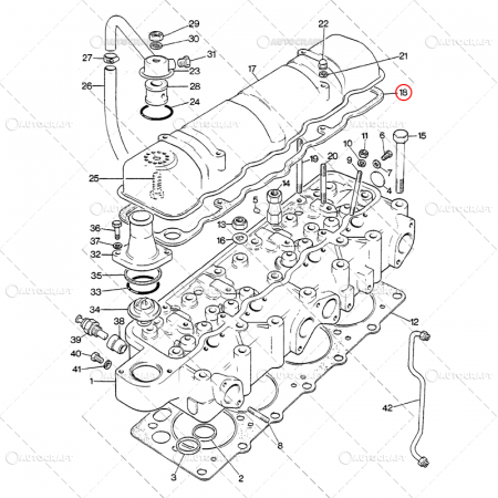 GARNITURA CAPAC CULBUTORI 4 PISTOANE DAVID BROWN [1]