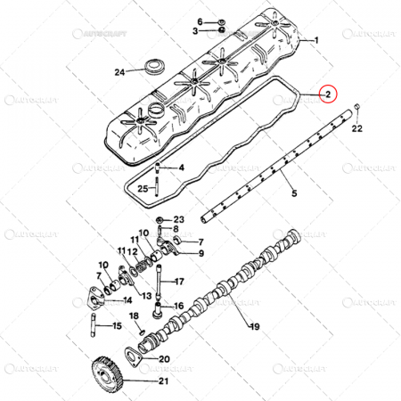 GARNITURA CAPAC CULBUTORI 6 PISTOANE CASE IH [1]